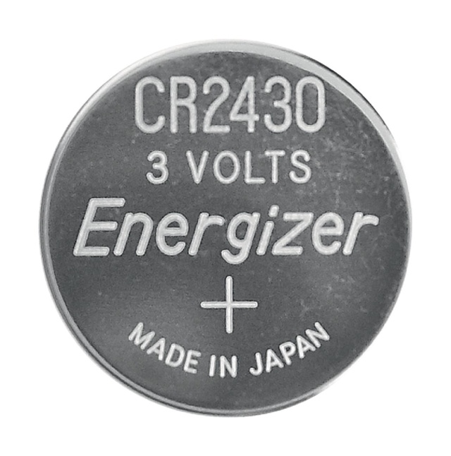 Energizer Lithium knappecellebatteri CR2430 | 3 V DC | 320 mAh | 2-Blister | Sølv