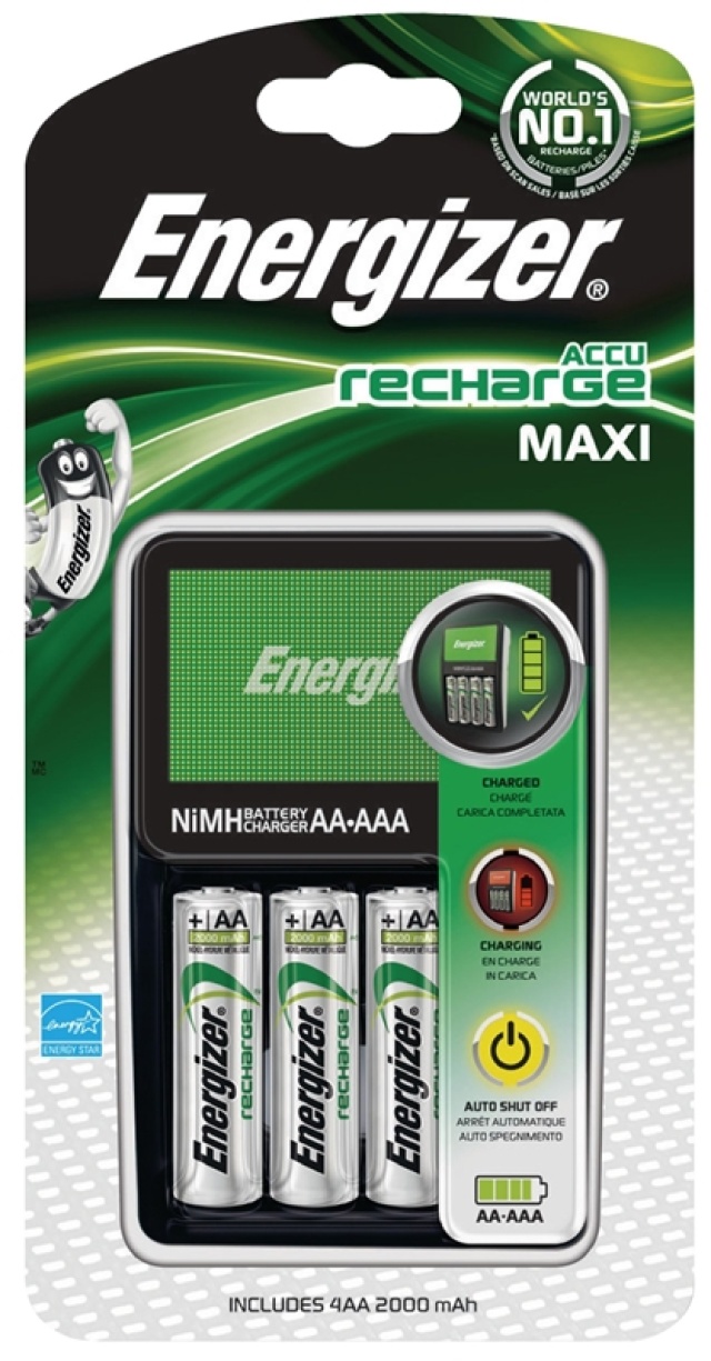 Energizer NiMH Batterilader AA / AA 4x AA/HR6 2000 mAh