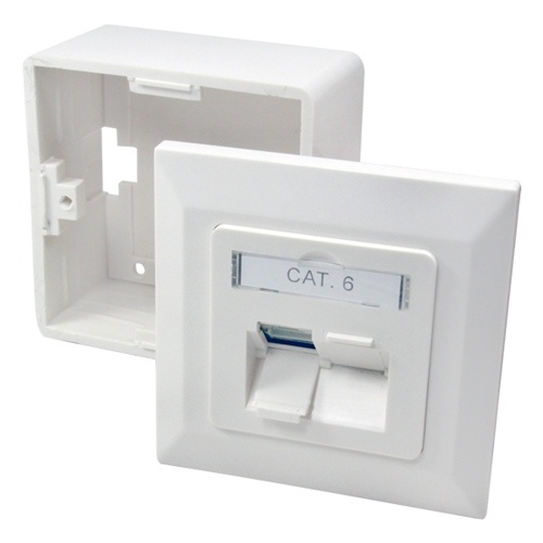 LogiLink Nettverkskontakt 2xRJ45 CAT6
