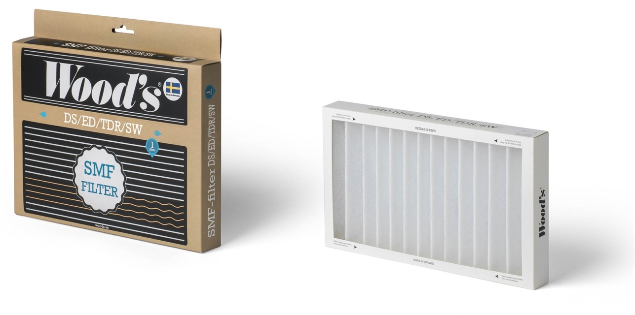 SMF-filter, antimuggsfilter for avfuktere - Woods C4822