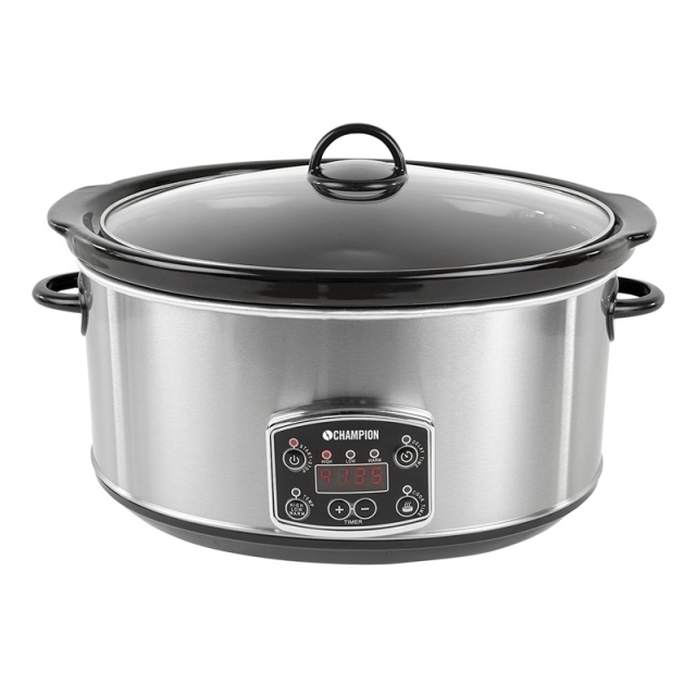 Champion Slowcooker 6,5L 320W SC210 Rustfritt stål
