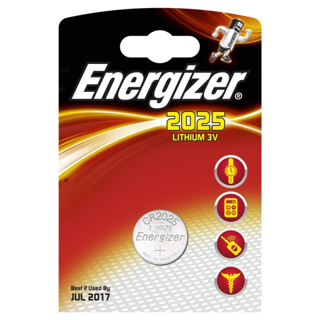 Energizer Batteri CR2025 Litium 1-pk