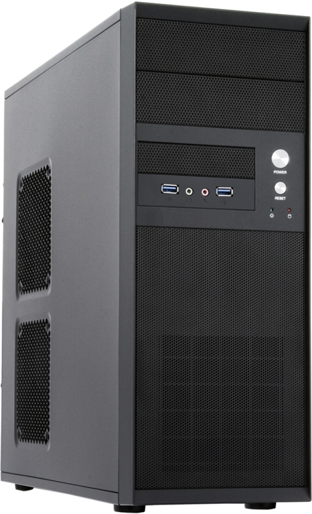 Chieftec Svart med Mesh-frontpanel, 2 x USB 3.0