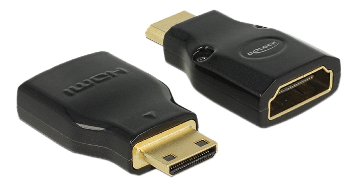 DeLOCK HDMI-adapter, Mini-C-han - Type A-hun, 3840x2160