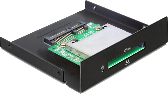 DeLOCK minneskortläsare, intern/3,5", SATA, CFast