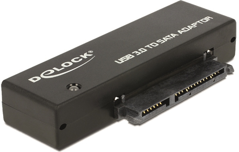 DeLOCK USB 3.0 till SATA direkt dockning, 6Gb/s, svart