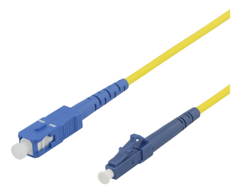 Fiberkablage, LC - SC, 9/125, OS1/2, singlemode, LSZH, 2m