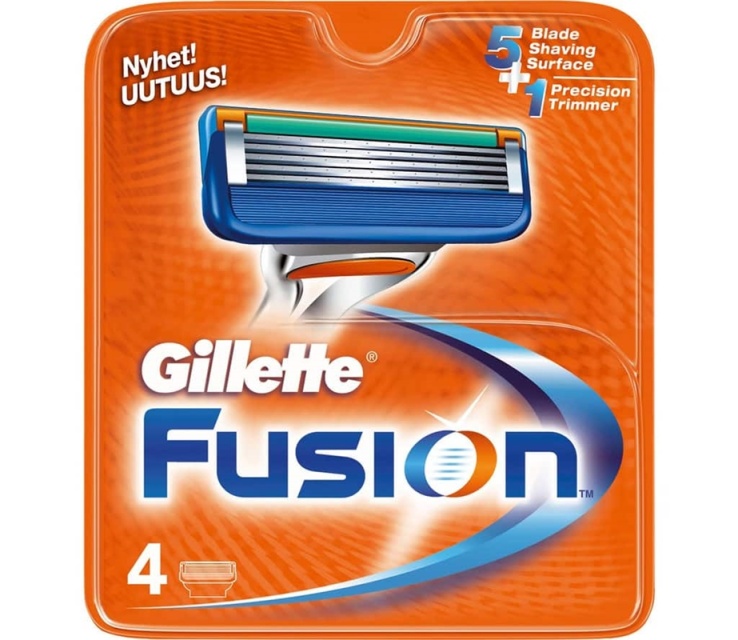 Gillette Fusion 4-pakning