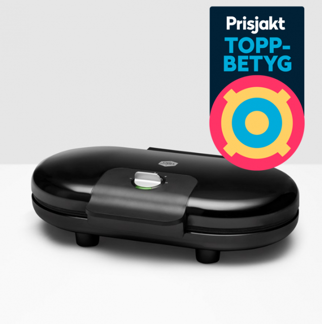 OBH Nordica vaffeljern 6969 Select Double, svart