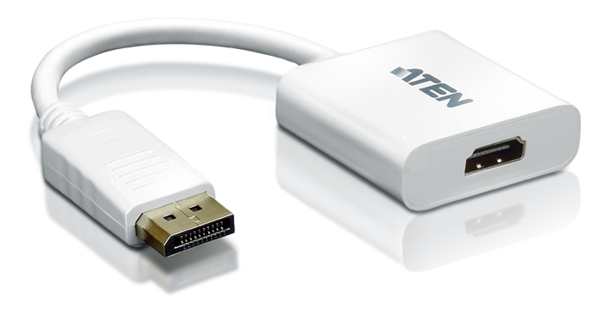 ATEN DisplayPort til HDMI-adapter, PC opp til UXGA, 1080P