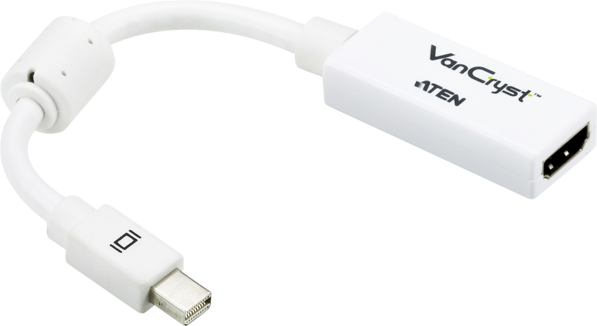 ATEN mini DisplayPort til HDMI-adapter, ha-ho, 0,19m, hvit