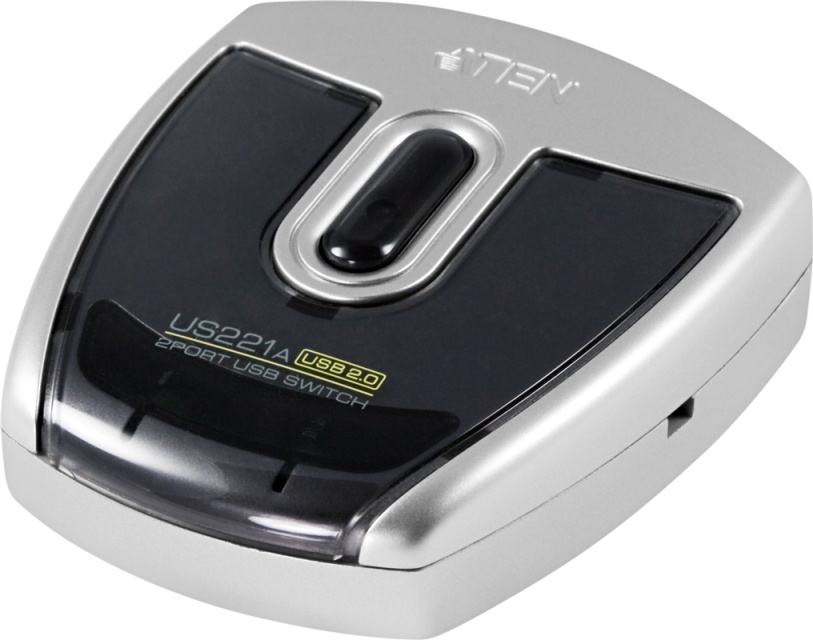ATEN, automatisk/manuell USB 2.0 switch, 2 datorer till 1 enhet