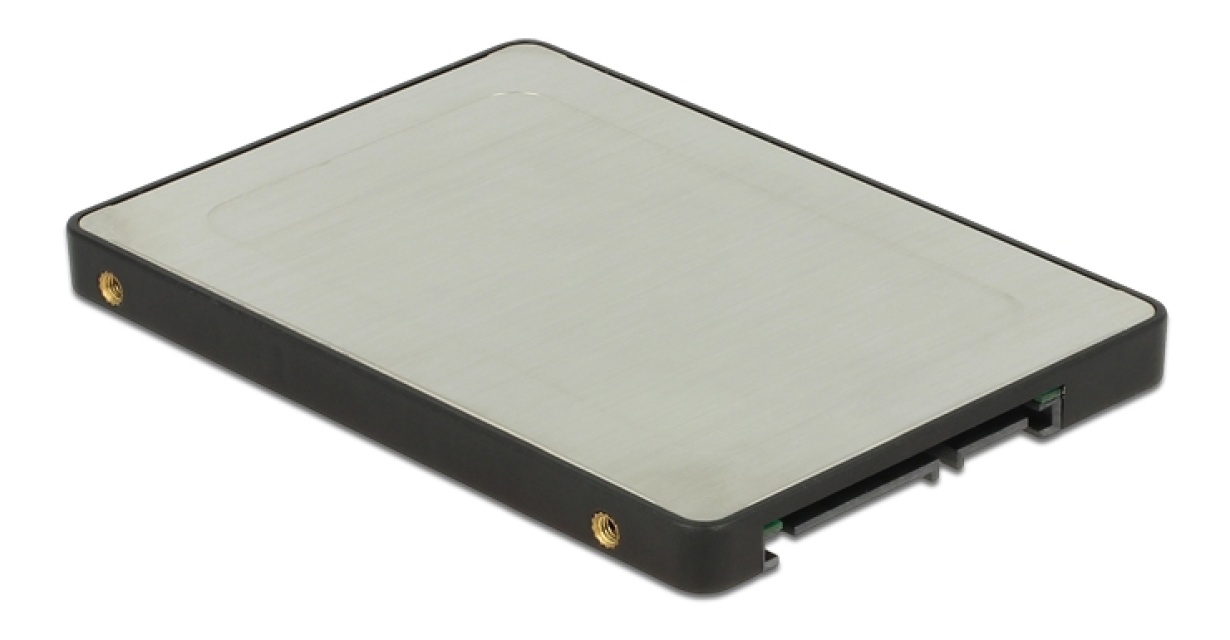 DeLOCK 2,5" internt kabinett, M.2 SATA - SATA22-pinners, svart