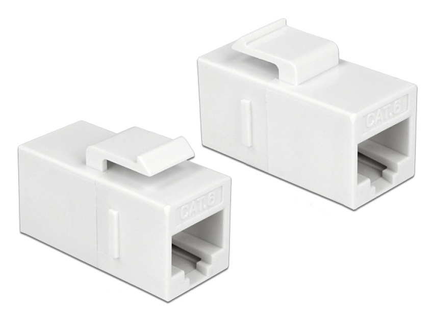DeLOCK 86379 Keystone-modul RJ45-kontakt til RJ45-kontakt Cat.6 UTP v