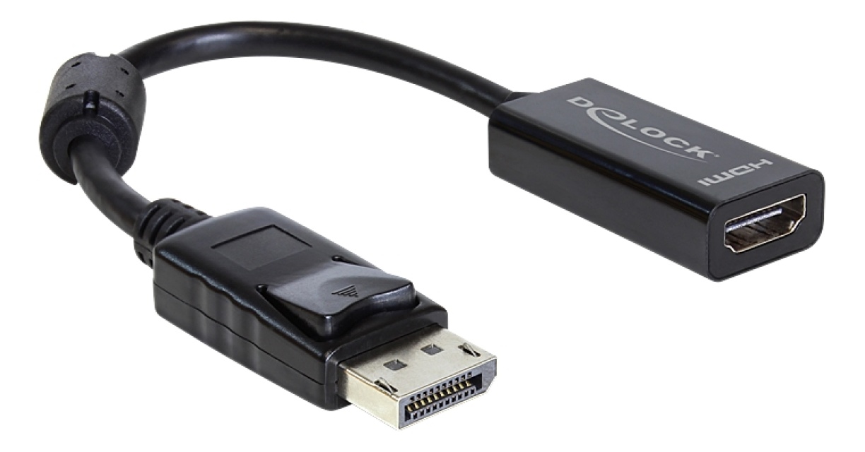 DeLOCK Adapter DisplayPort 1.1 hann > HDMI hunn Passiv svart