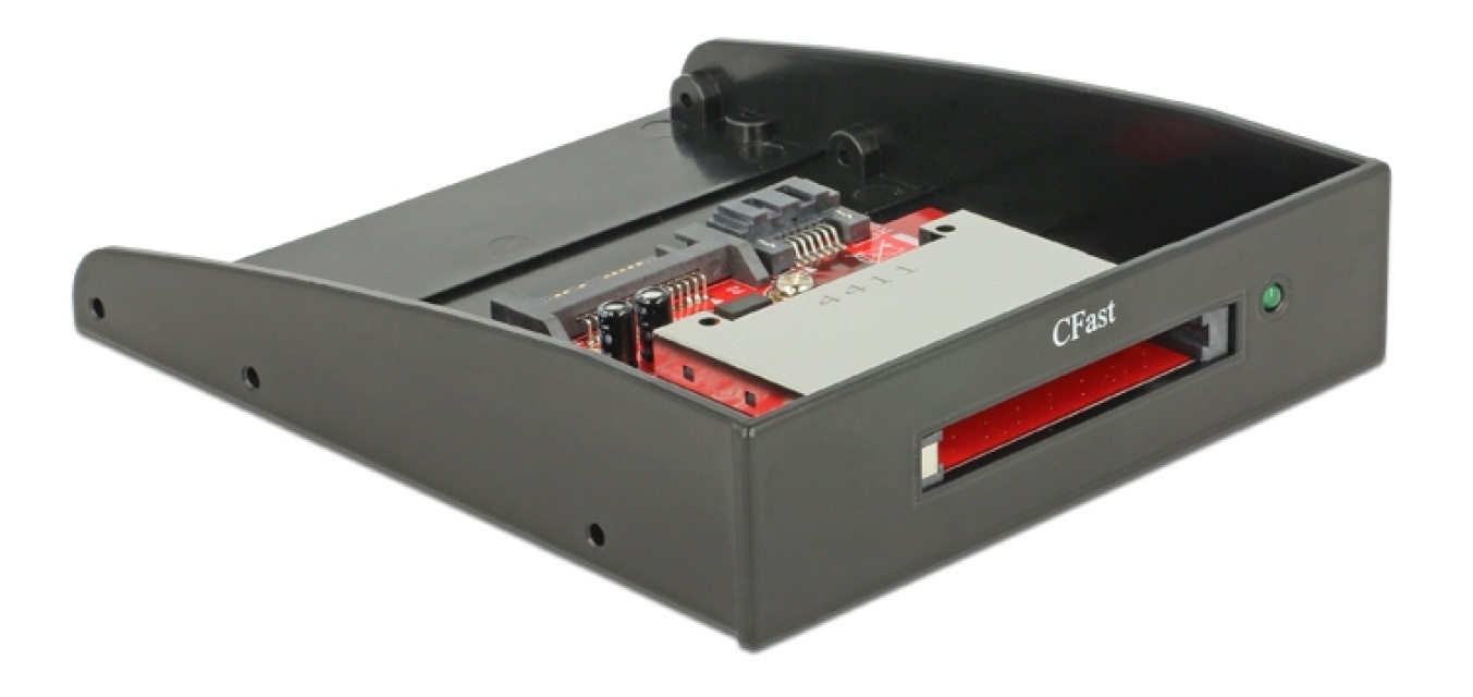 DeLOCK SATA kortleser for CFast-kort, 3,5", 1xSATA 7+15-pin