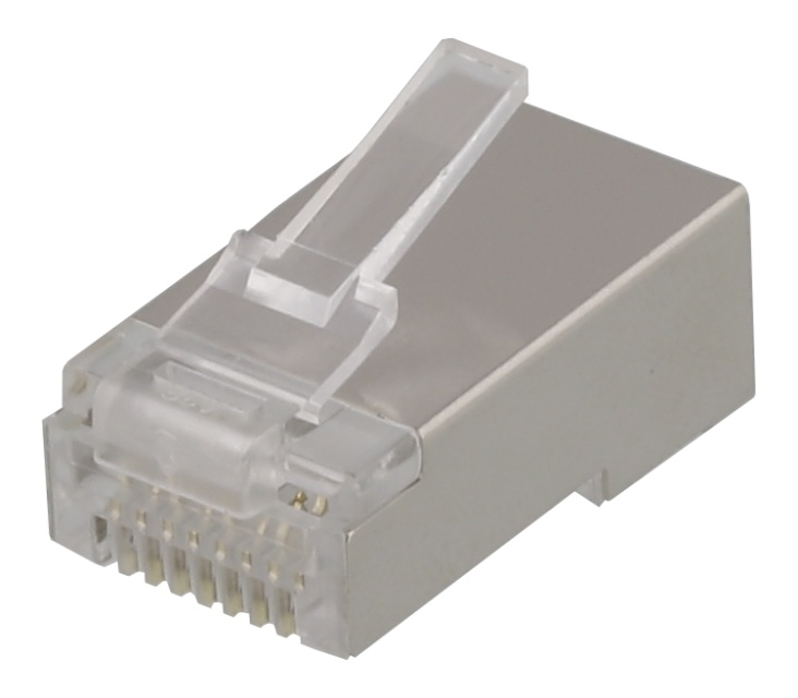 DELTACO RJ45 plugg for patchkabel, Cat6, skjermet, 20stk