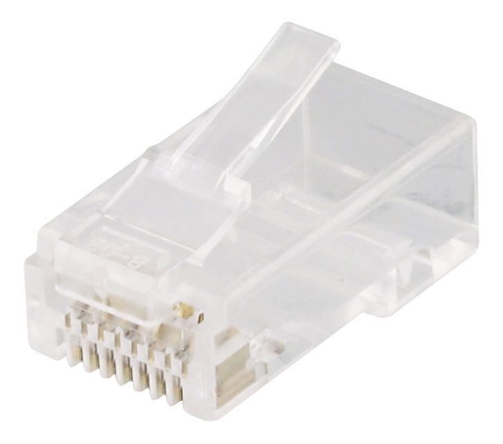 DELTACO RJ45 connector for patch kabel, Cat6a, uskjermet, 20pk