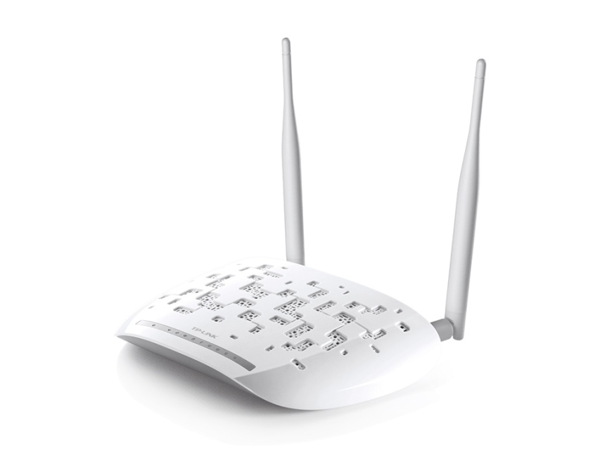 TP-LINK TD-W9970 300 Mbps trådløs N ADSL2-modemruter, USB, hvit
