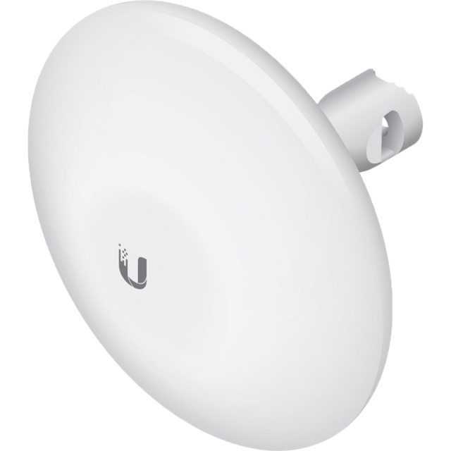 Ubiquiti NanoBeam AC AP, 5 GHz, 16 dBi, PoE-adapter, hvit