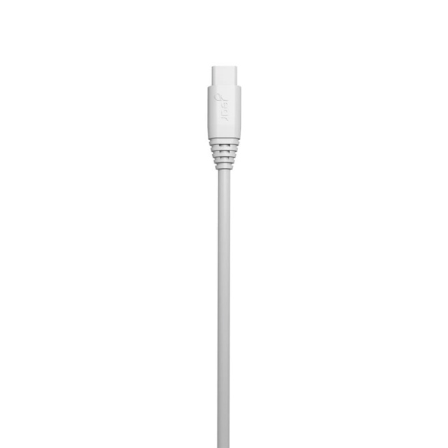 Gear Rund ladekabel MicroUSB til USB-A 1m Hvit