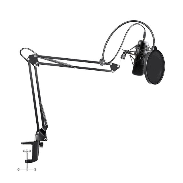 MAONO USB Podcasting Microphone Kit, mikrofon, arm med feste, filter