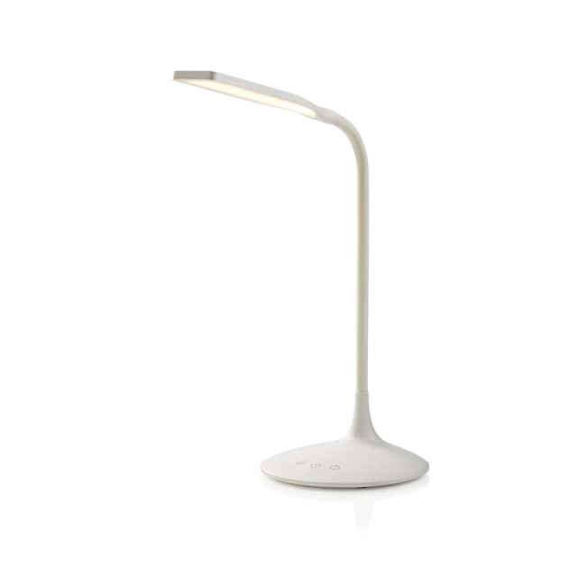 Nedis LED bordlampe | Dimbar | 250 lm | Oppladningsbar | Touch Function | Hvit