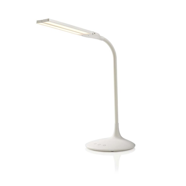 Nedis LED bordlampe | Dimbar | 280 lm | Oppladningsbar | Touch Function | Hvit