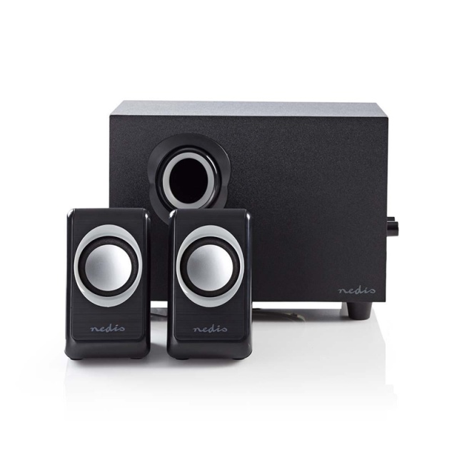 Nedis PC-høyttaler | 2.1 | 33 W | 3.5 mm Han | USB-Strøm | Volumkontroll