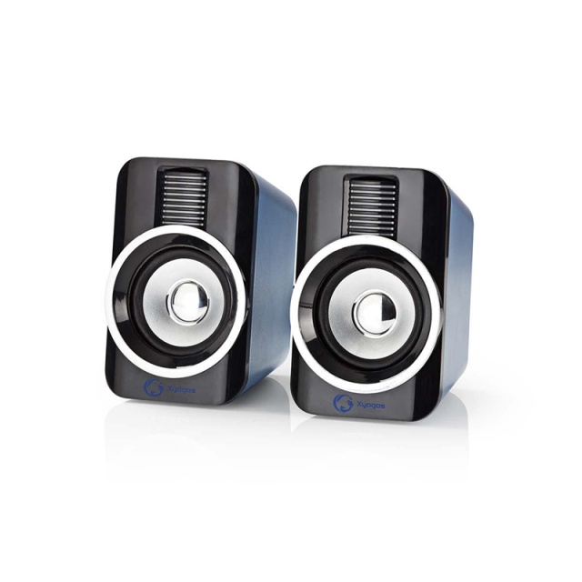 Nedis Gaming Speaker | Høyttalerkanaler: 2.0 | USB-Strøm | 3.5 mm Han | 30 W | RGB | Volumkontroll