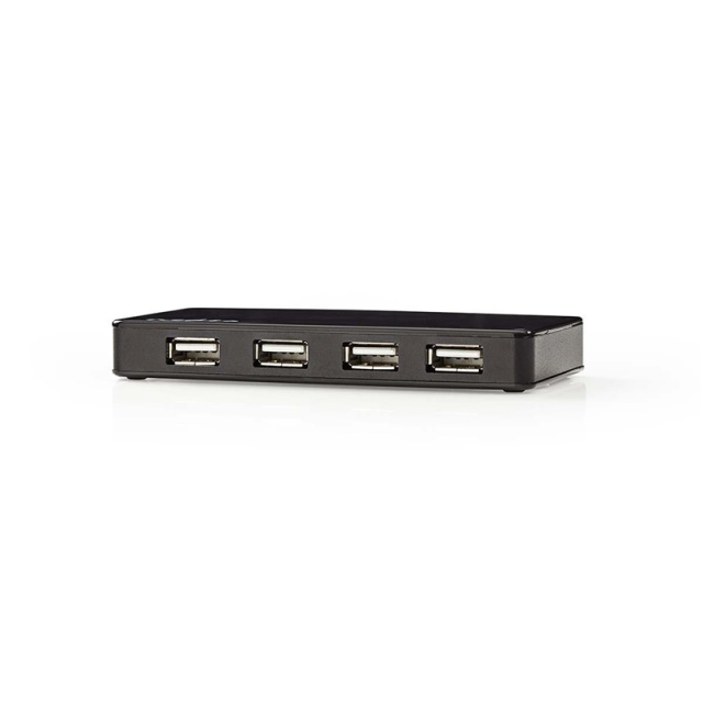 Nedis USB-hub | USB-A Male | USB-A Female | 7 port(s) | USB 2.0 | Nettstrøm drevet / USB-Strøm | 7x USB