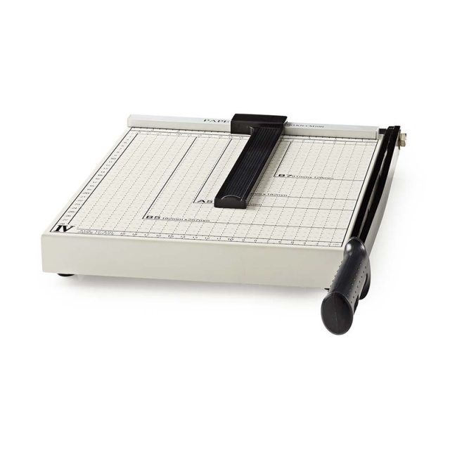 Nedis Paper Cutting Machine | Maks. skjærestørrelse: 210 x 297 mm | Type kniv: Metal | Metall | Hvit / Sort