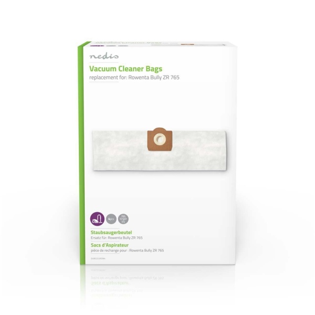 Nedis Støvsugepose- | 4 stk. | Syntetisk | Mest solgt for: Rowenta Bully ZR 765 | Hvit