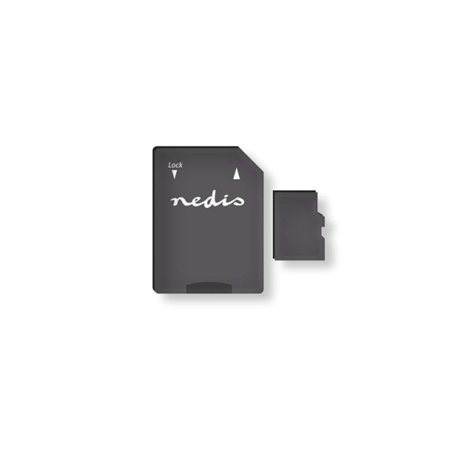 Nedis microSD Minnekort | microSDXC | 64 GB | Skrive hastighet: 90 MB/s | Les hastighet: 45 MB/s | UHS-I | AD adapter inkludert