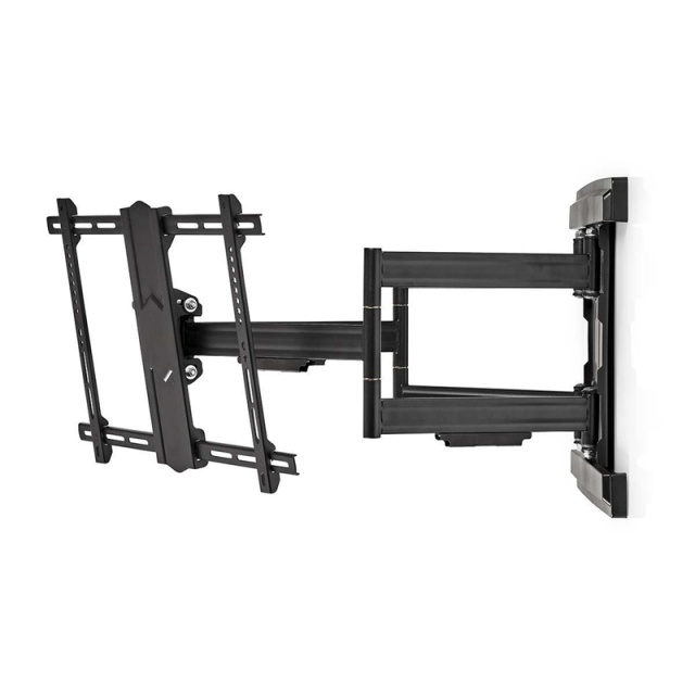 Nedis Full Motion TV Veggfeste | 37 - 80 " | Maximum skjerm vekt: 70 kg | Tiltbar | Roterbar | Minimum vegg avstand: 70 mm | Maksimum vegg avstand: 800 mm | 6 Pivotpunkt(er) | Stål | Sort