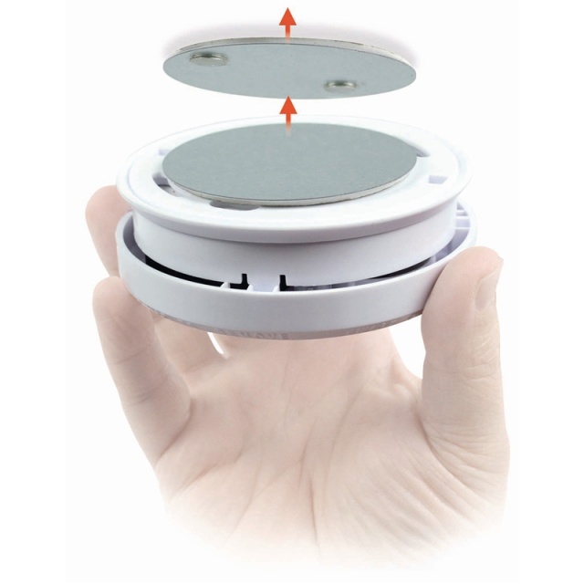 Nedis Detektorfeste | Diameter: 70 mm | Magnetisk | Teip | Sølv