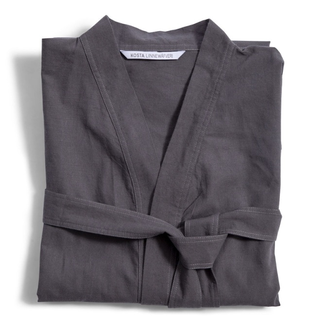 Kosta Linnewäfveri Spa-kappe Mørkegrå L/Xl