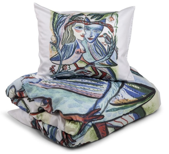 Kosta Linnewäfveri Turtelduer Hvit 150X210