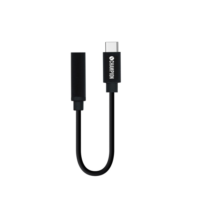 Champion USB-C til 3,5 mm DAC-adapter svart