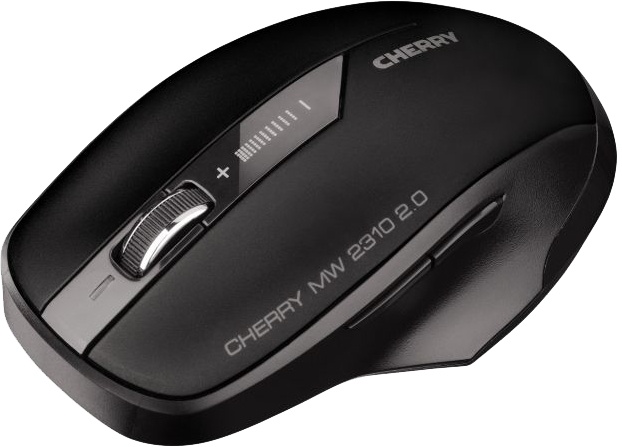 Cherry MW 2310 2.0, trådløs mus, 5-knappers, USB nano-mottaker, svart