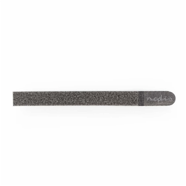 Nedis Hook og Loop Cable Binder | Plastpose | Grå | 10 stk