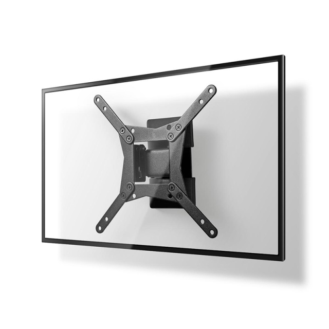 Nedis Full Motion TV Veggfeste | 10 - 32 " | Maximum skjerm vekt: 30 kg | Tiltbar | Roterbar | Minimum vegg avstand: 68 mm | Maksimum vegg avstand: 68 mm | 1 Pivotpunkt(er) | Stål | Sort