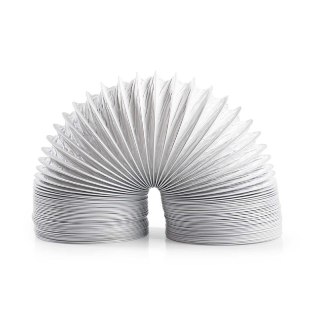 Nedis Air Outlet Hose PVC | 100 mm | 1.50 m | Egnet for: Air Ventilation / Tumble Dryers | Hvit