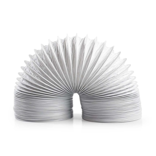 Nedis Air Outlet Hose PVC | 100 mm | 3.00 m | Egnet for: Air Ventilation / Tumble Dryers | Hvit
