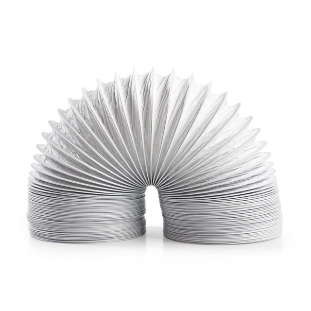 Nedis Air Outlet Hose PVC | 100 mm | 6.00 m | Egnet for: Air Ventilation / Tumble Dryers | Hvit