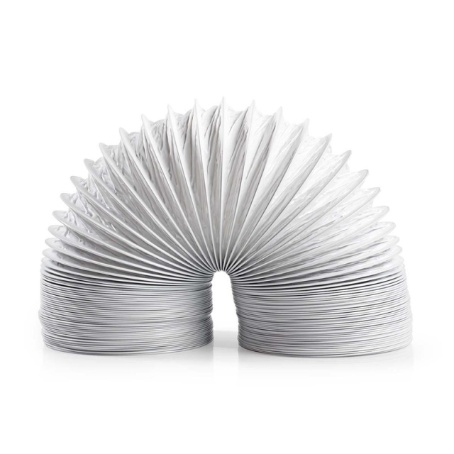 Nedis Air Outlet Hose PVC | 100 mm | 6.00 m | Egnet for: Air Ventilation / Tumble Dryers | Hvit