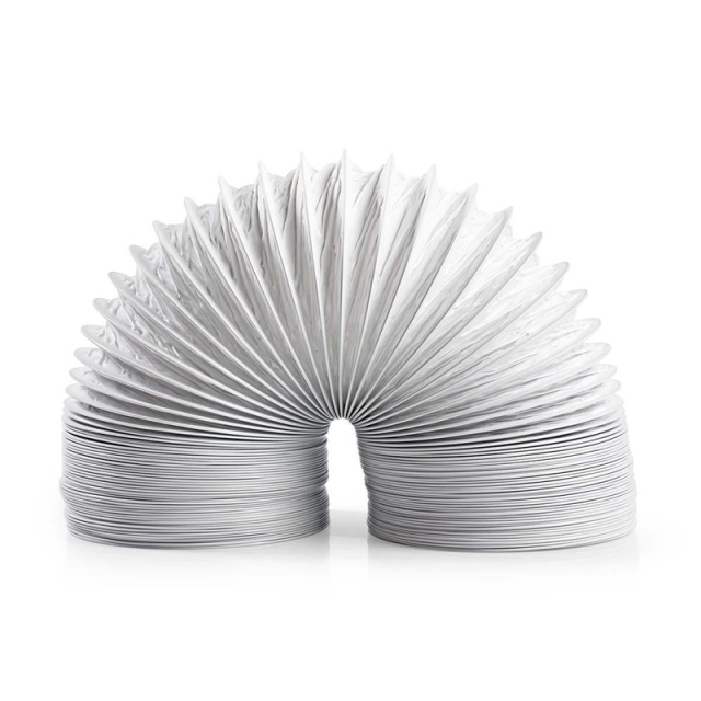 Nedis Air Outlet Hose PVC | 127 mm | 6.00 m | Egnet for: Air Ventilation / Tumble Dryers | Hvit