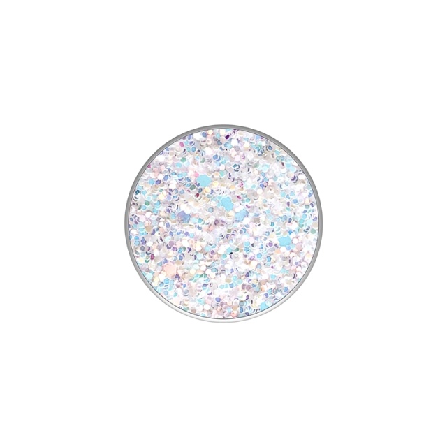 PopSockets Sparkle Snow White  Avtagbart Grip med stativfunksjon Premium