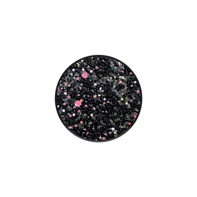 PopSockets Sparkle Black Avtagbart Grip med stativfunksjon Premium