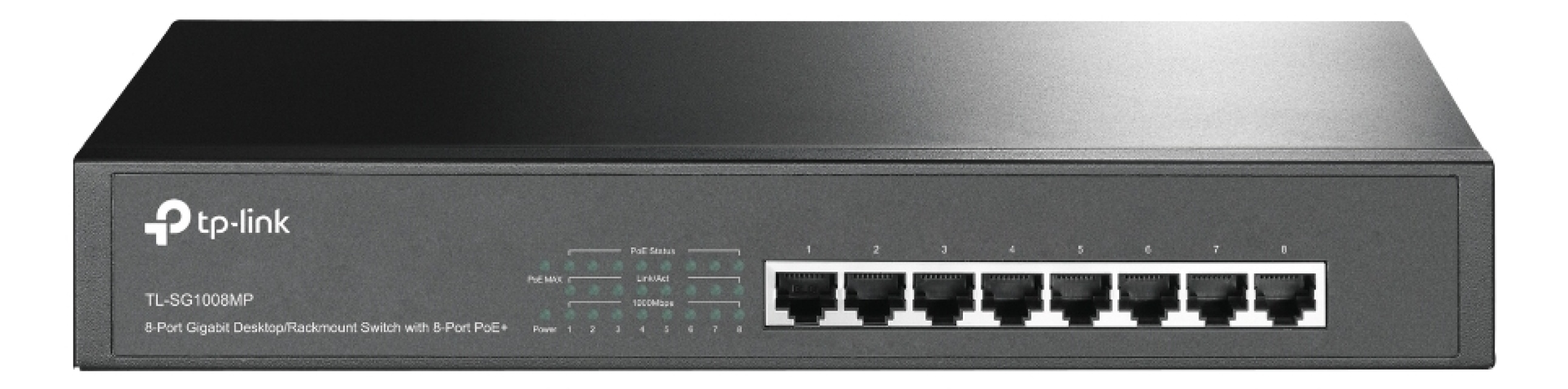 TL-LINK 8-port Gigabit PoE+-bryter, 8 Gigabit RJ45-porter, 802.3at/af